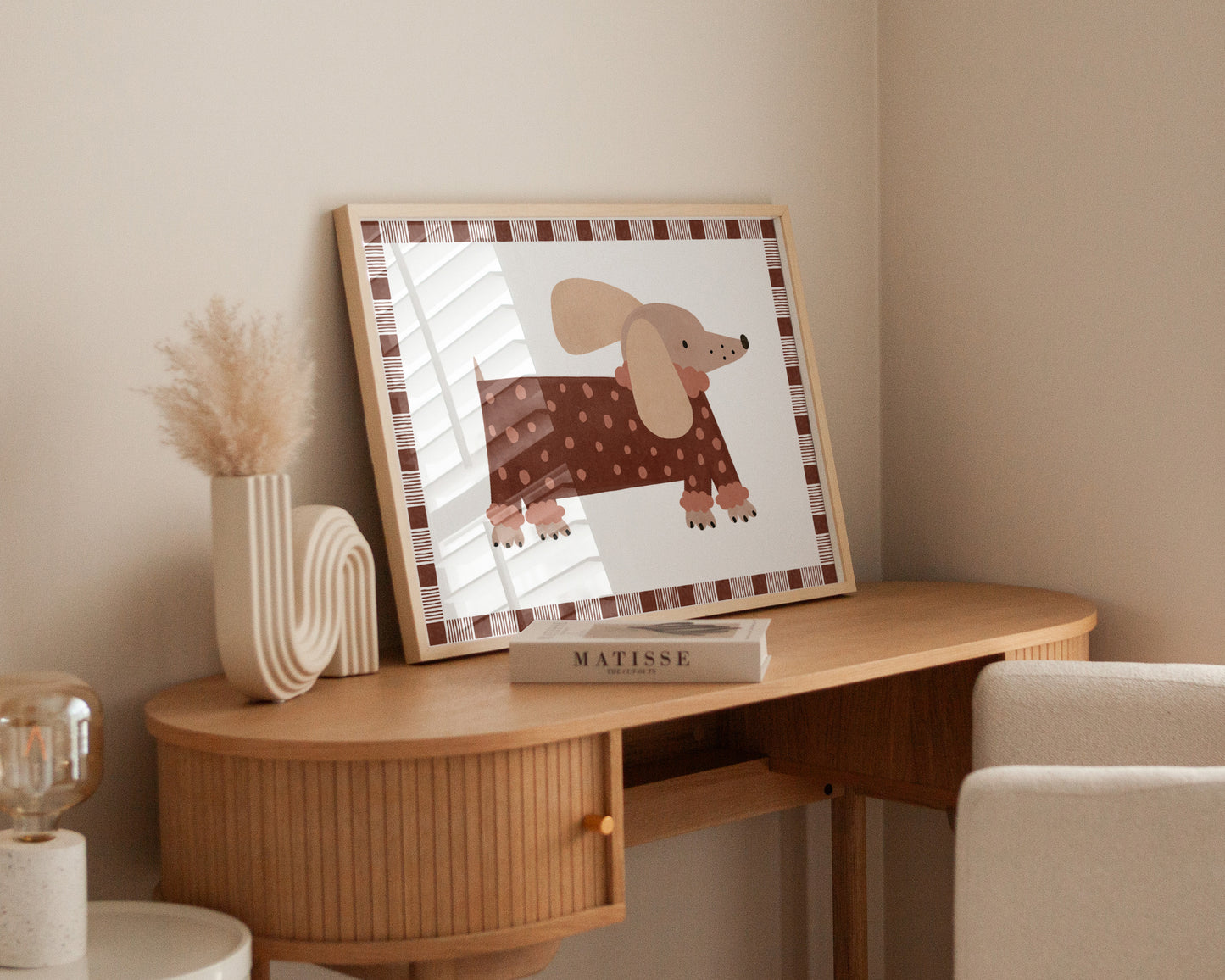 Polka Dot Dog Print