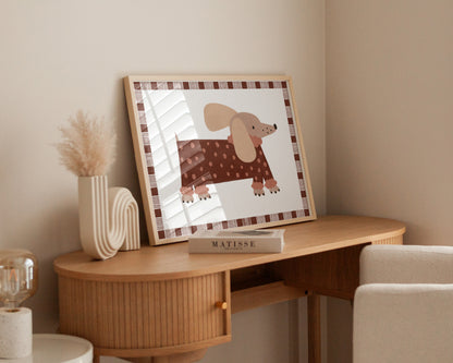 Polka Dot Dog Print