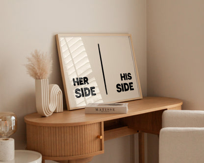 Her Side His Side Print