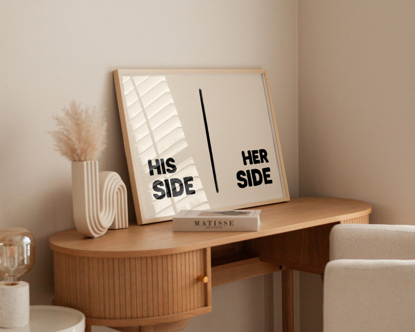 His Side Her Side Print