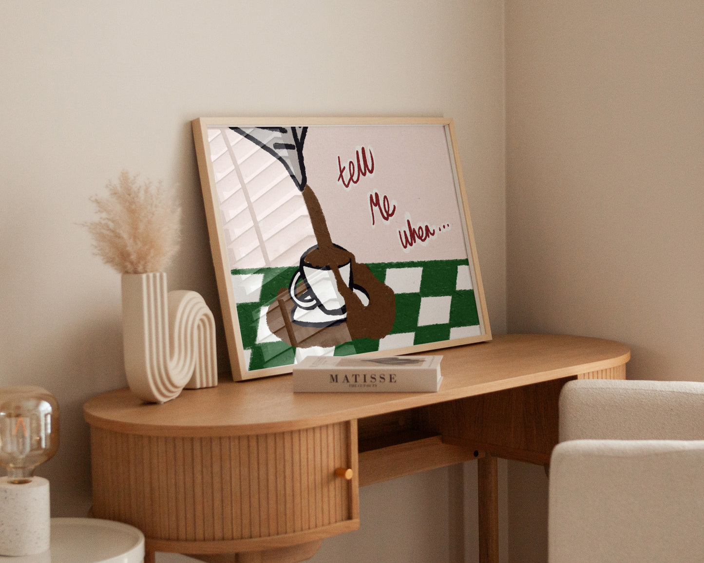 Tell Me When Coffee Print
