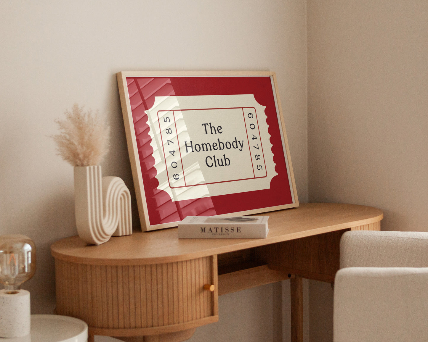 The Homebody Ticket Print