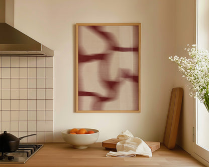 Red Tiles Print