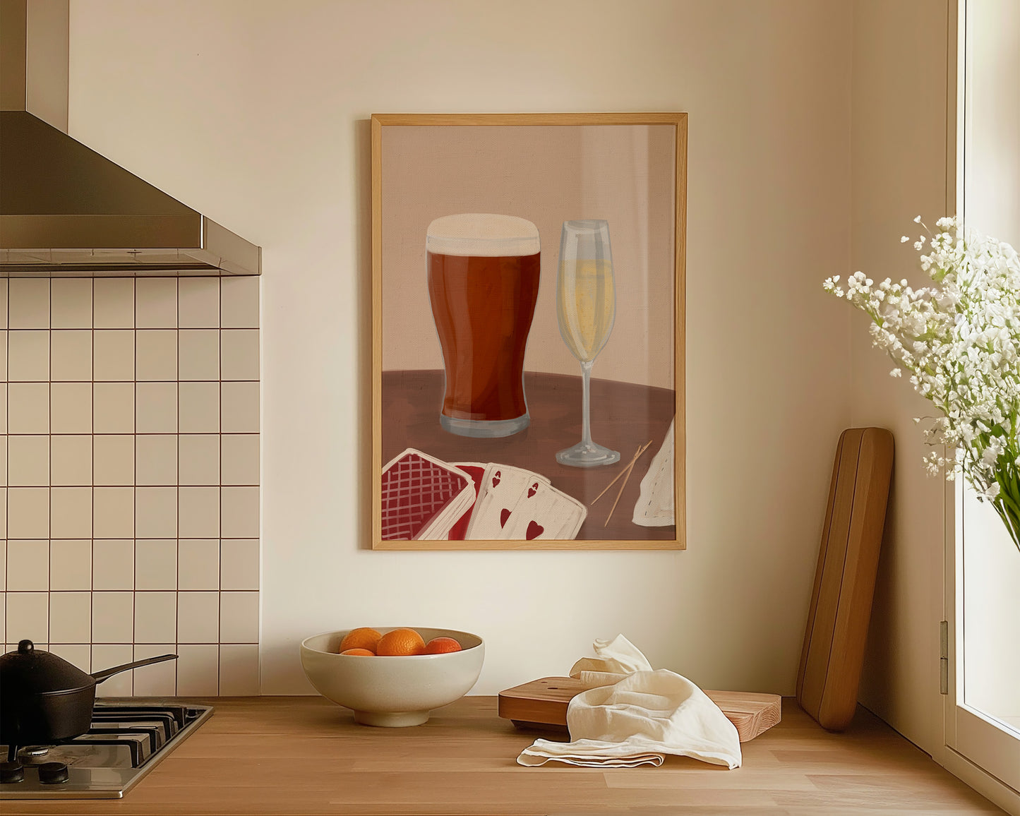 Ale & Prosecco Date Night Print