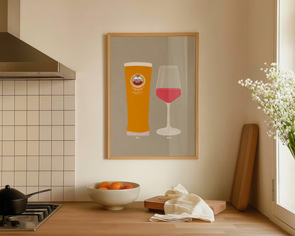 Amstel & Rose Print