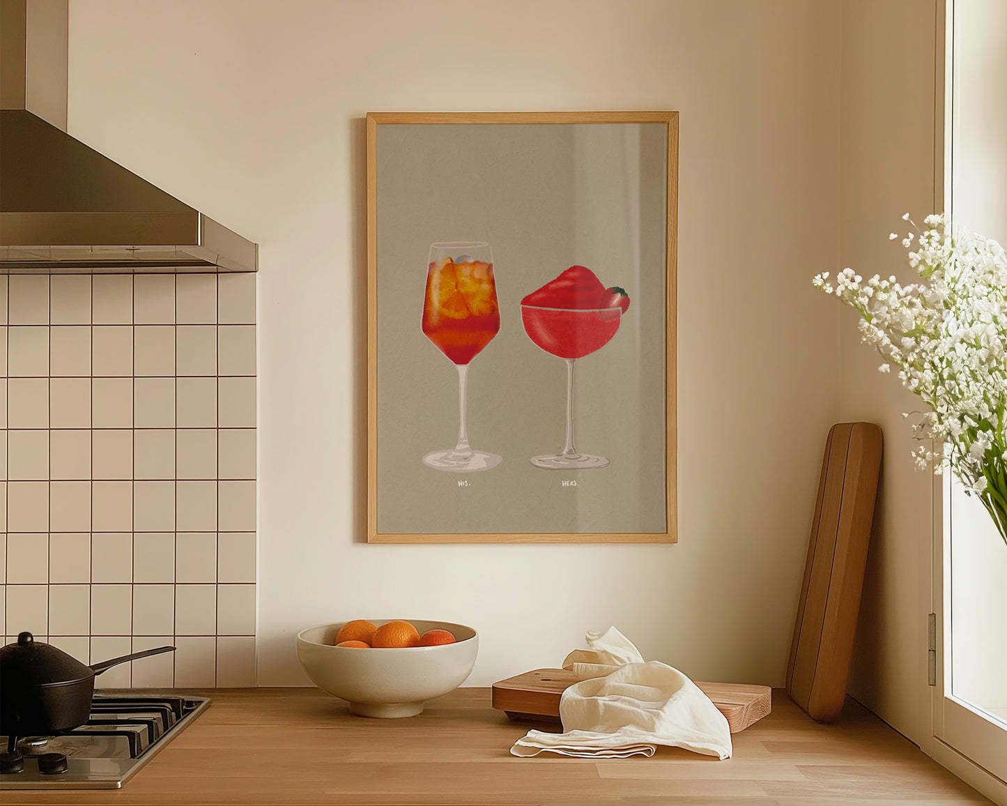Aperol Spritz & Frozen Strawberry Daiquiri Print