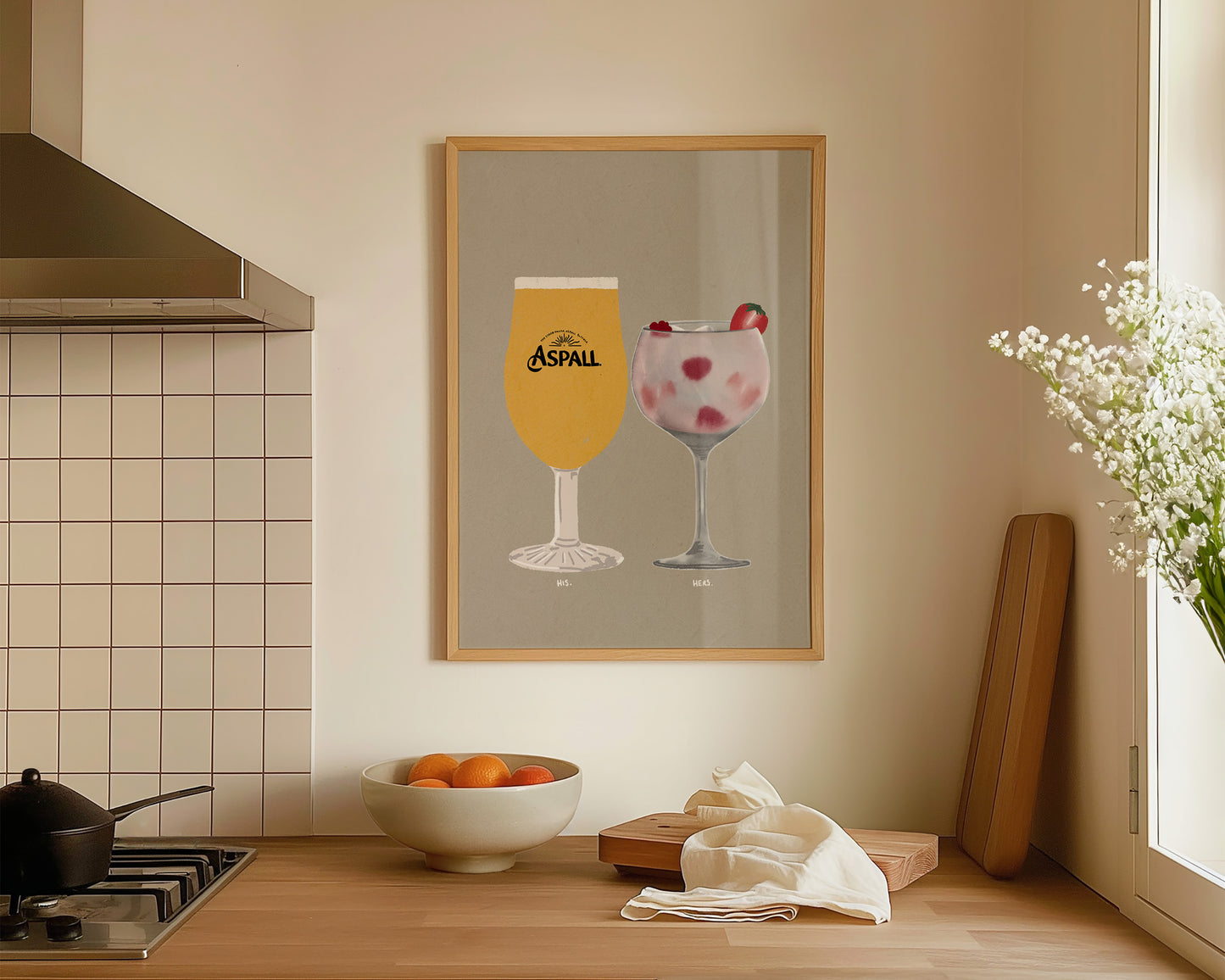 Aspall & Pink Gin Print