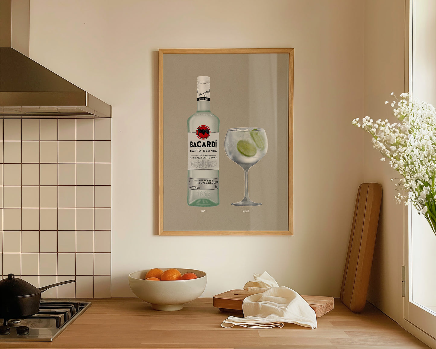 Bacardi Rum & G&T Print