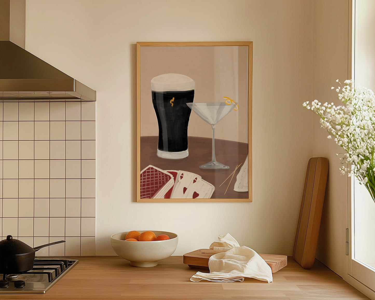 Black Stout & Martini Date Night Print