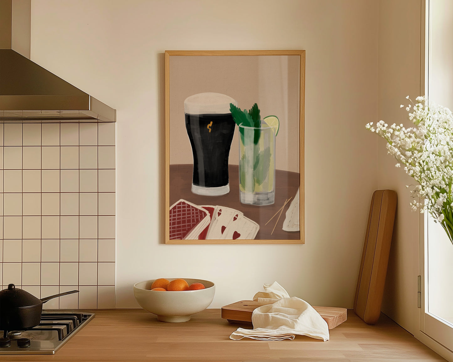 Black Stout & Mojito Date Night Print