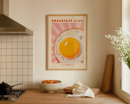 Breakfast Club Egg Print