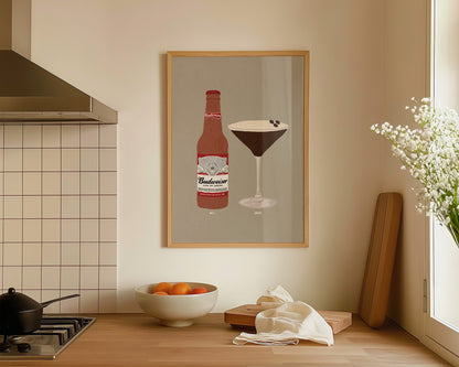 Budweiser & Espresso Martini Print
