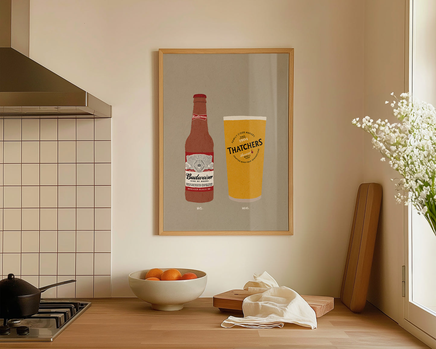 Budweiser & Thatchers Print