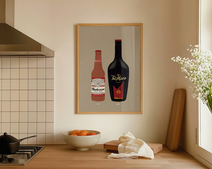 Budweiser & Tia Maria Print