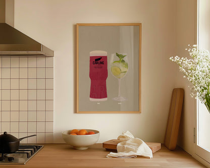 Carling Snakebite & Hugo Spritz Print