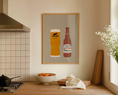 Carling & Budweiser Print