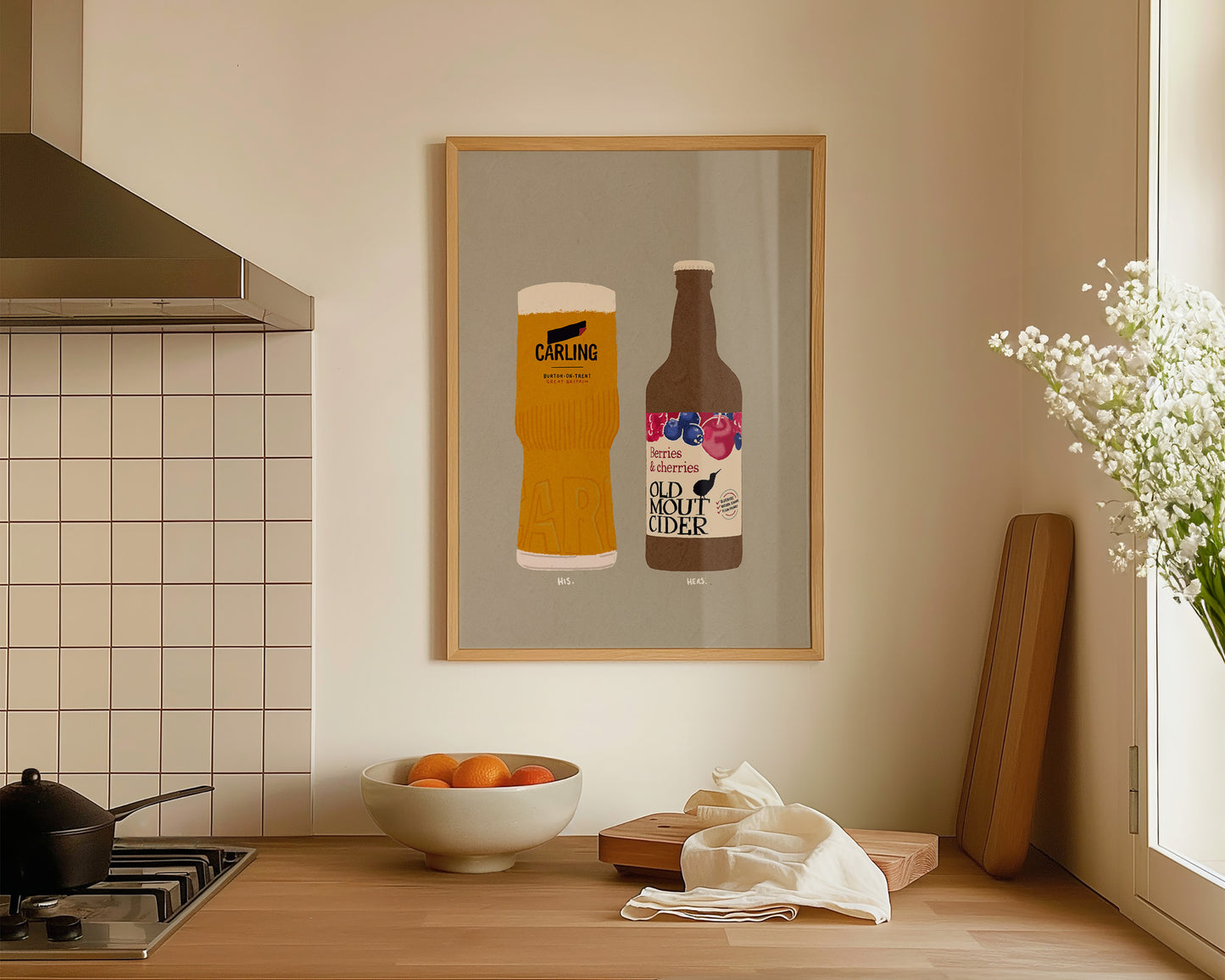Carling & Old Mout Berries & Cherries Print