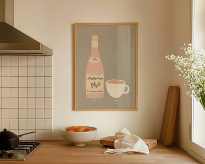 Chicken Wine & Cup of Tea Print