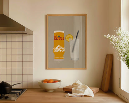 Coors & Malibu Lemonade Print