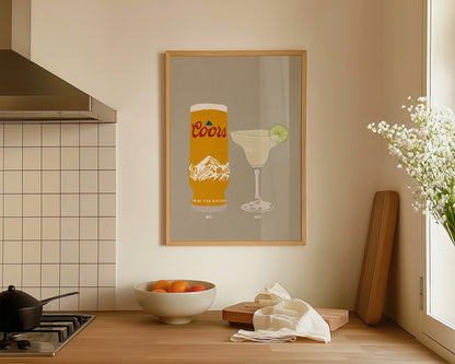 Coors & Margarita Print
