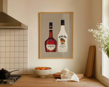 Courvoisier & Malibu Print