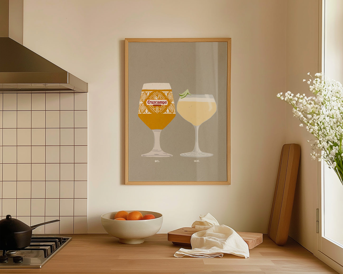 Cruzcampo & Coconut Pineapple Daiquiri Print