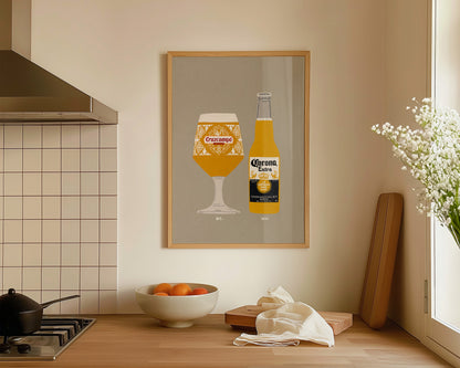 Cruzcampo & Corona Print