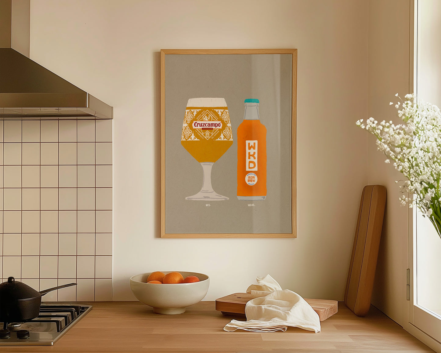 Cruzcampo & Irn Bru WKD Print