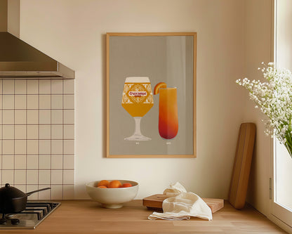 Cruzcampo & Tequila Sunrise Print