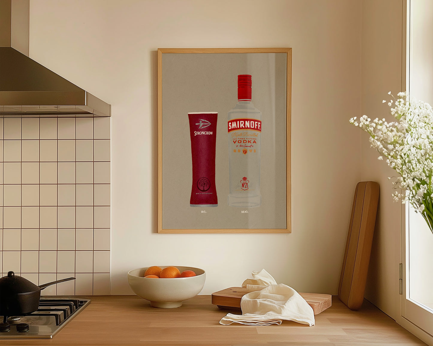 Dark Fruits Pint & Smirnoff Vodka Print