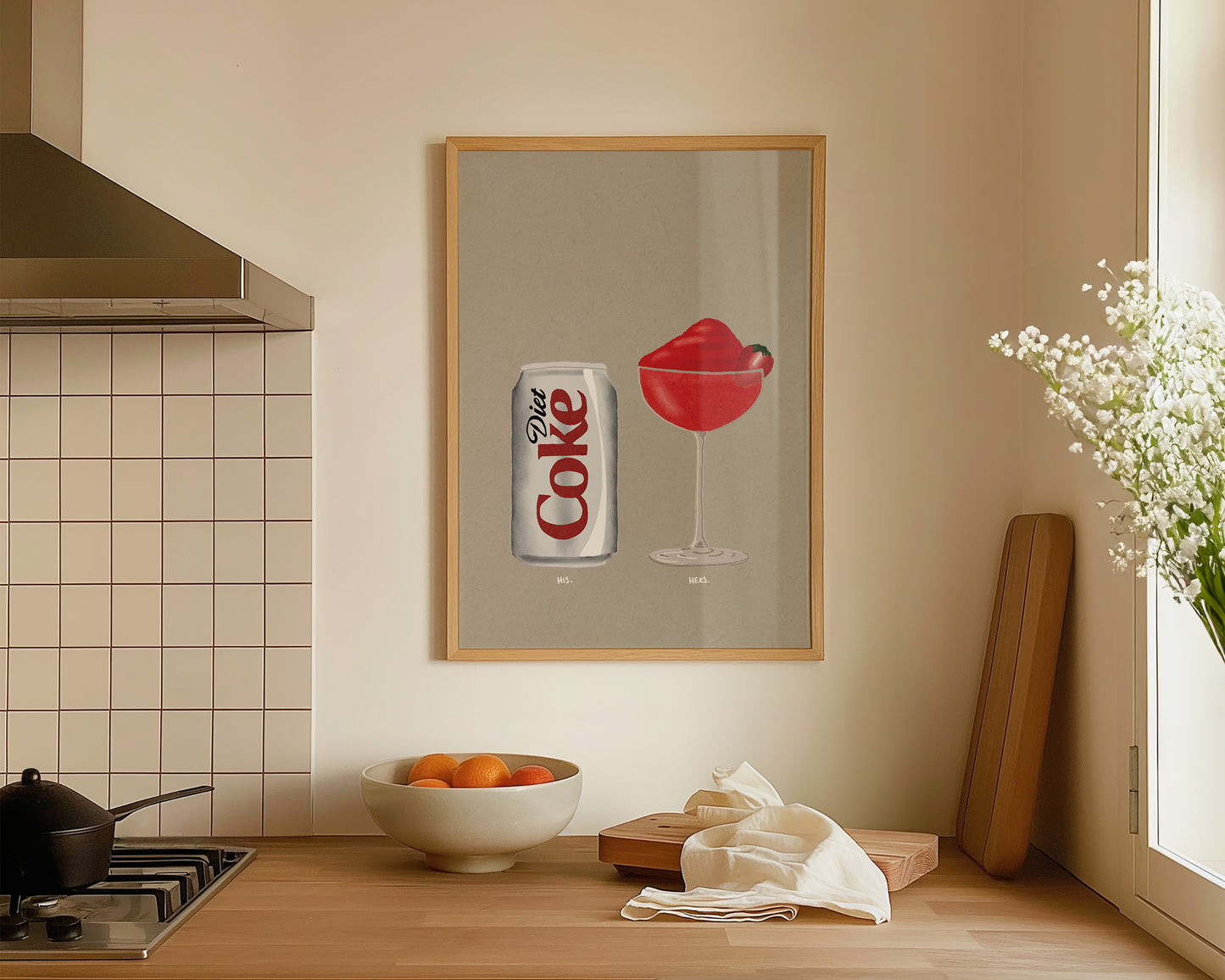 Diet Coke & Frozen Strawberry Daiquiri Print