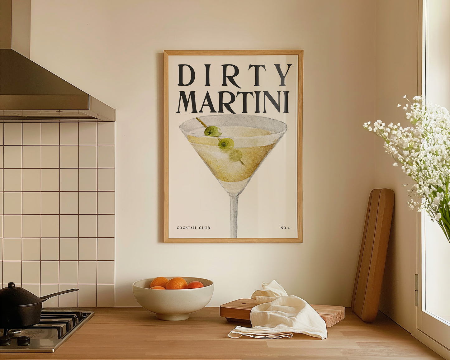 Dirty Martini Cocktail Print
