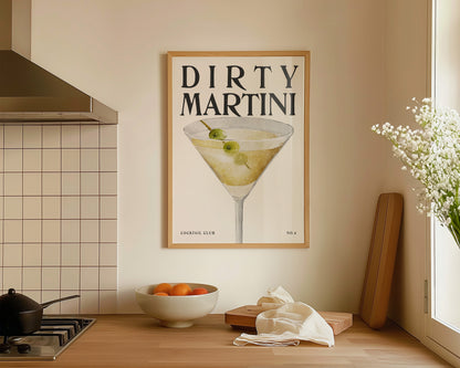 Dirty Martini Cocktail Print