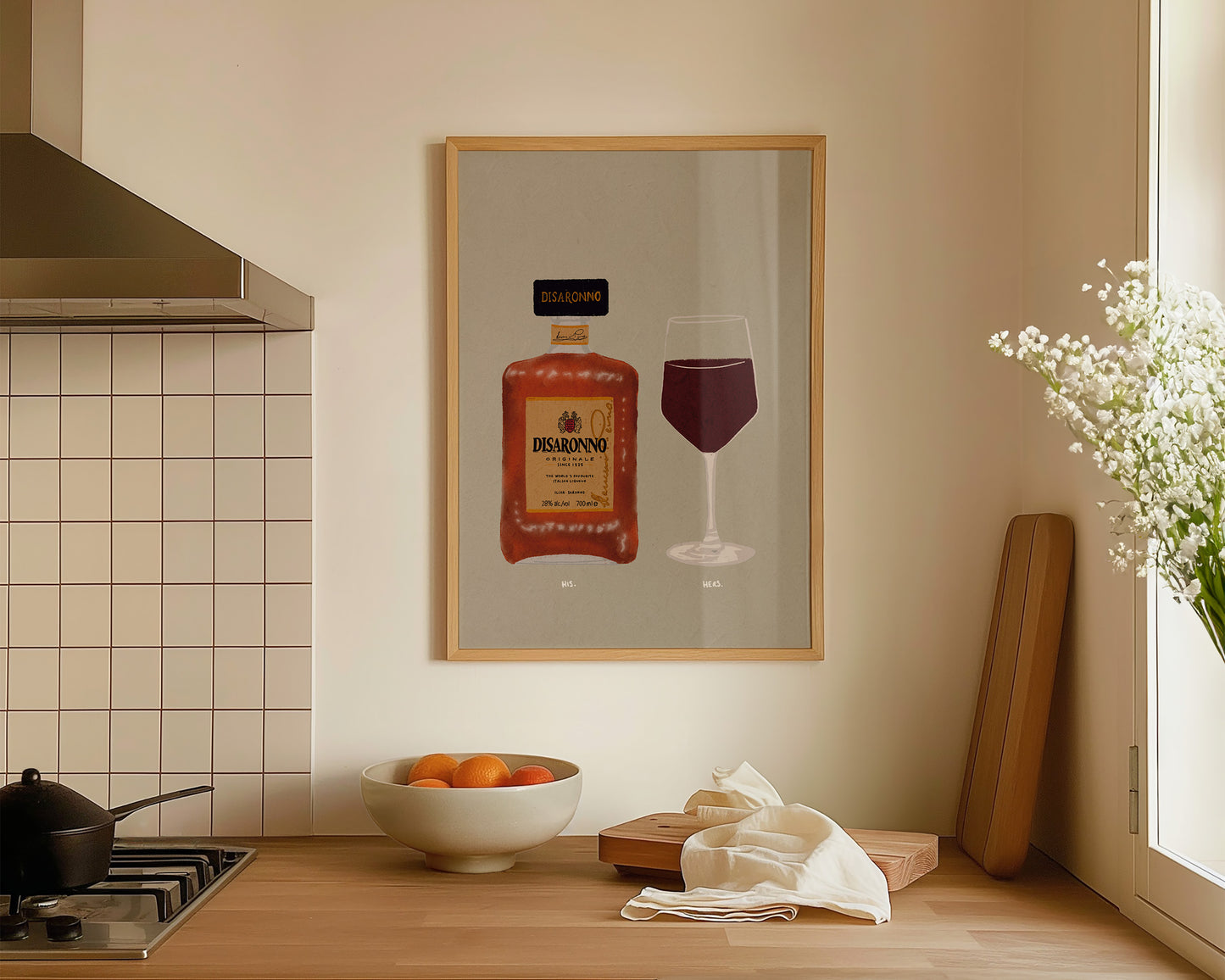 Disaronno & Red Wine Print
