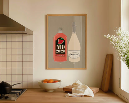 Electric Melon MD & Prosecco Print