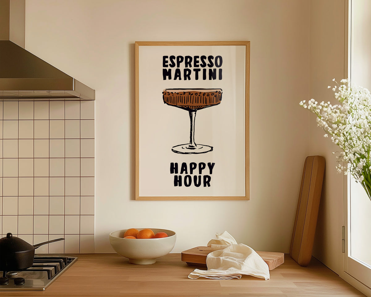 Espresso Martini Happy Hour Print