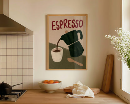Espresso Painting Print