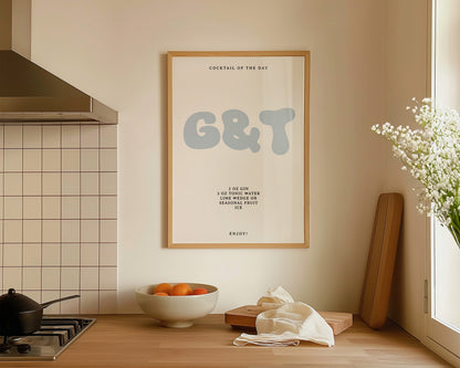 Gin & Tonic Recipe Print