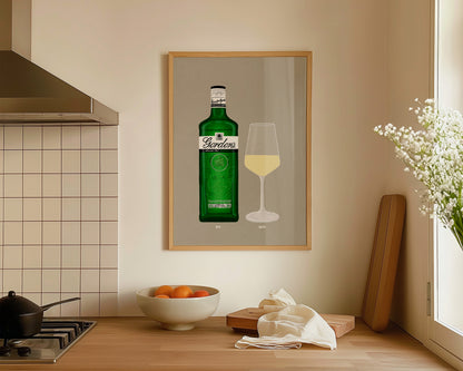 Gordon's Gin & White Wine Print