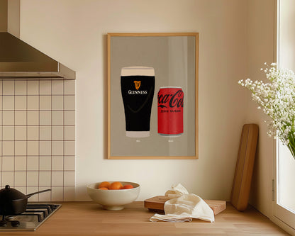 Guinness & Coke Zero Print