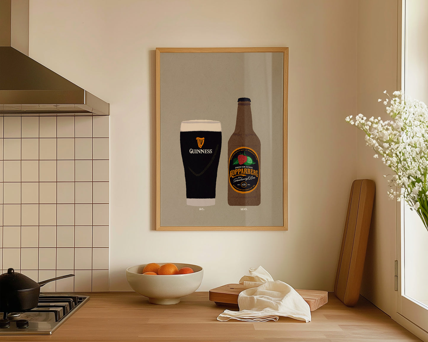 Guinness & Strawberry Lime Kopparberg Print
