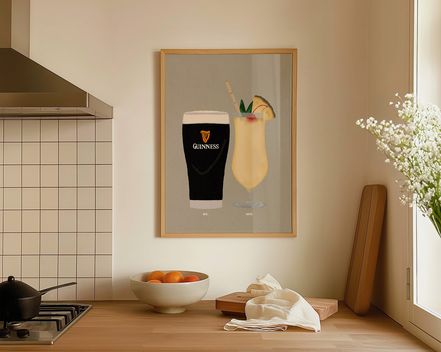 Guinness & Pina Colada Print