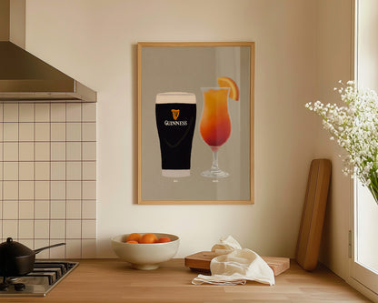 Guinness & Sex On The Beach Print