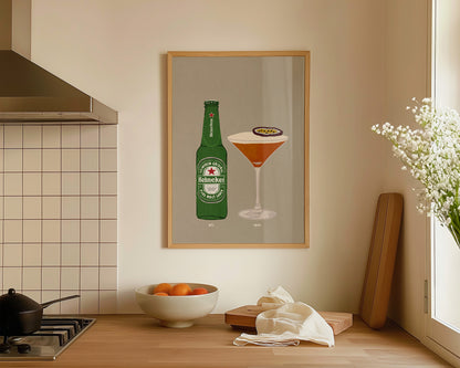 Heineken & Pornstar Martini Print
