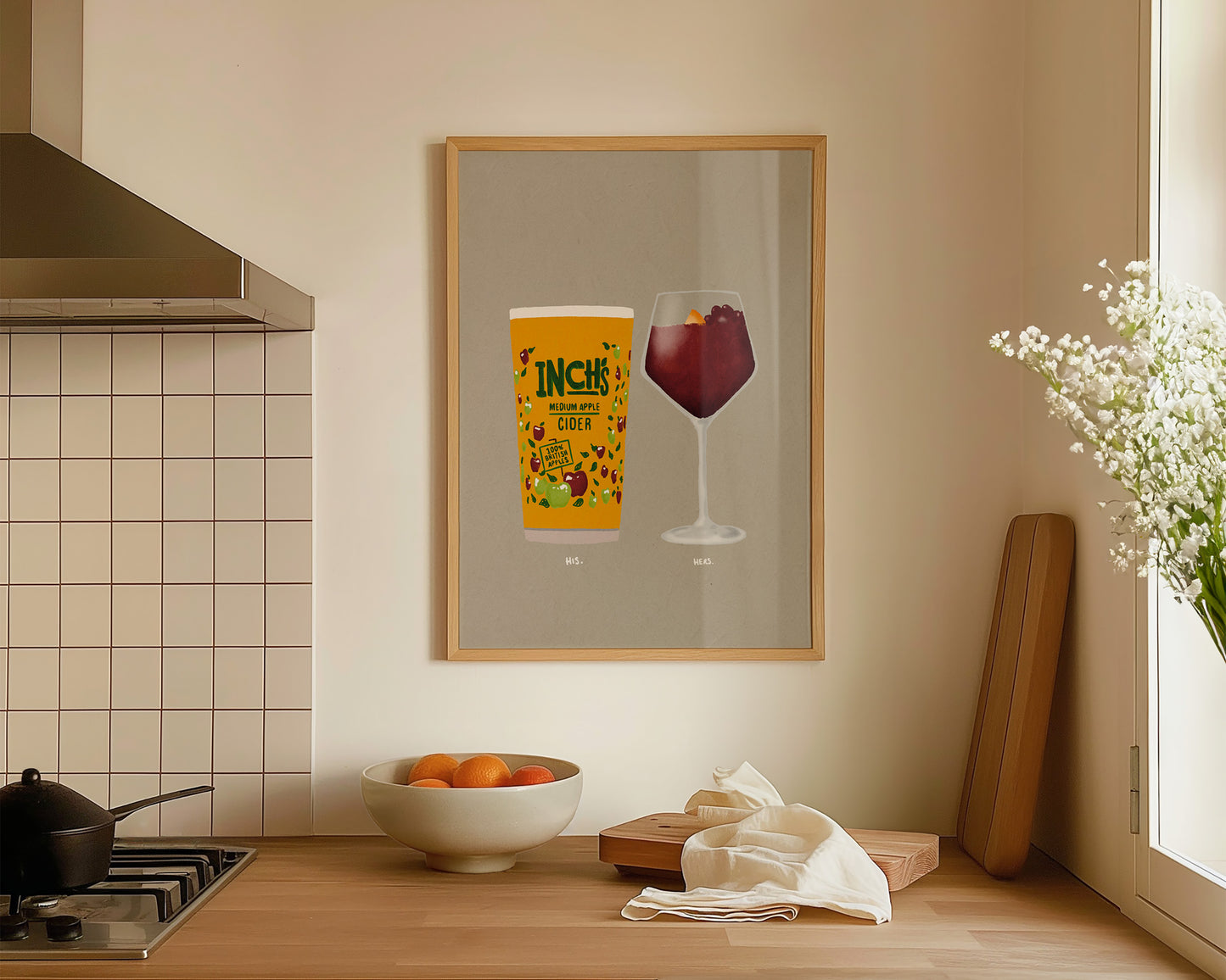 Inch's & Sangria Print