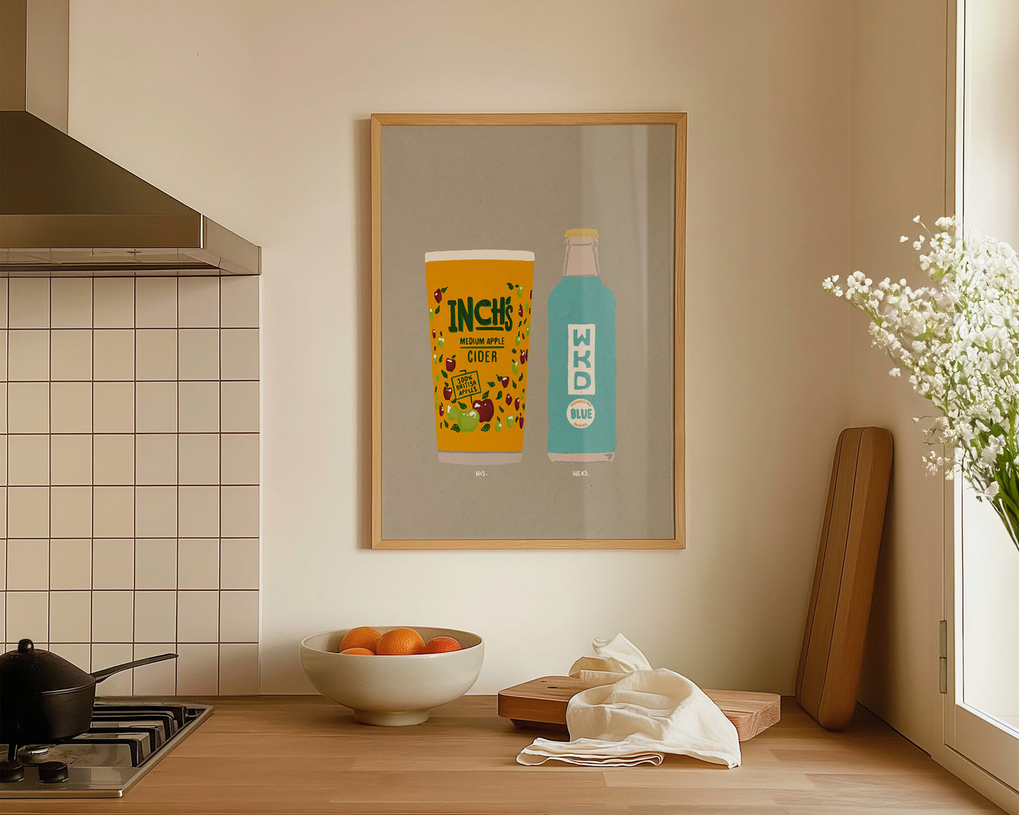 Inch's & Blue WKD Print