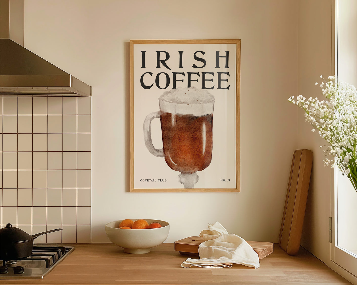 Irish Coffee Cocktail Print