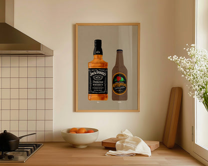 Jack Daniel's & Strawberry Lime Kopparberg Print