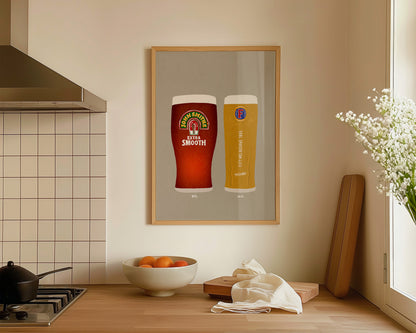 John Smith's & Fosters Print