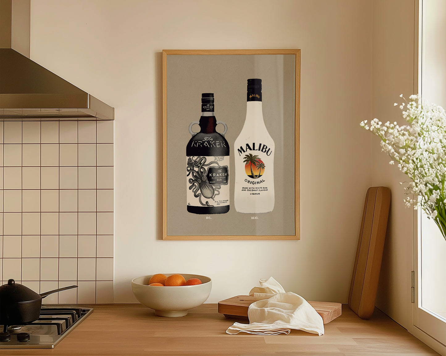 Kraken & Malibu Print